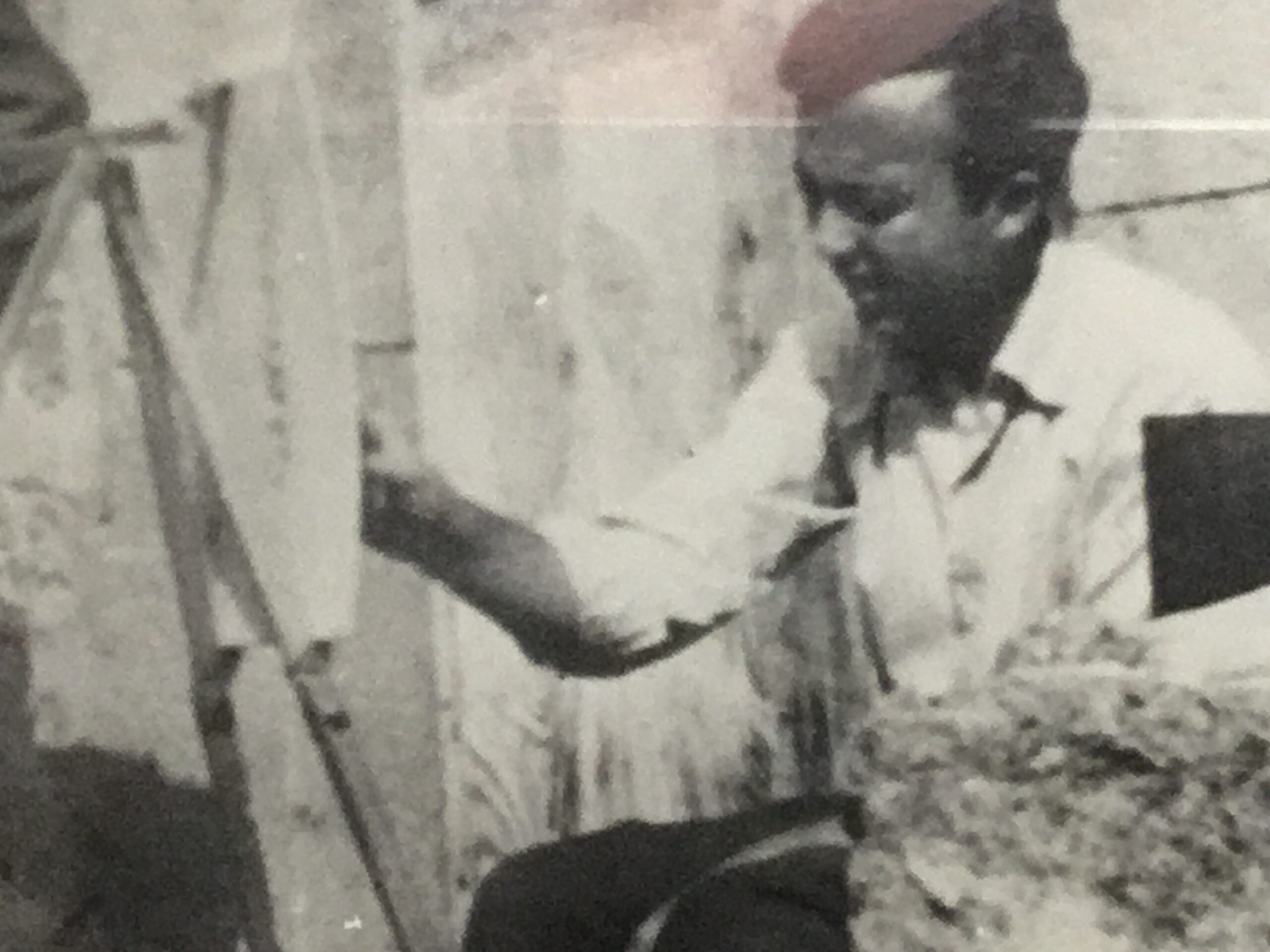 Juan Gomila pintando uno de sus primeras obras de impresionismo